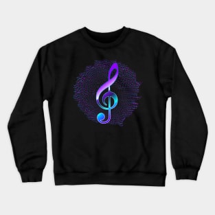 G clef,Treble clef,Music Notes,musical notes Crewneck Sweatshirt